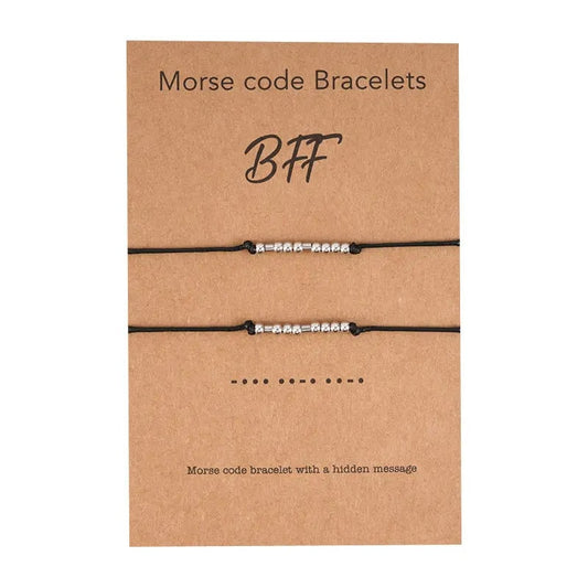 BFF Morse Code Bracelet